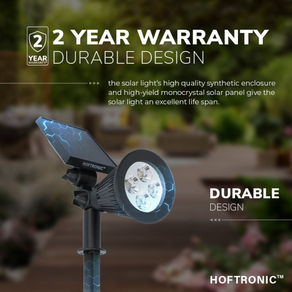 Hoftronic 2x bend led prikspot solar tuinverlichti 6