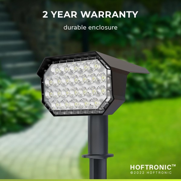 Hoftronic 2x kate led solar prikspot 3000k warm wi 6