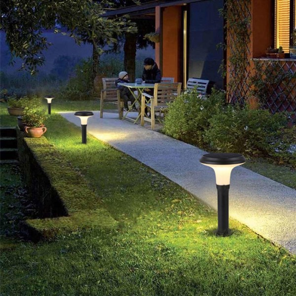 Hoftronic 2x led solar sokkellamp padverlichting l 3