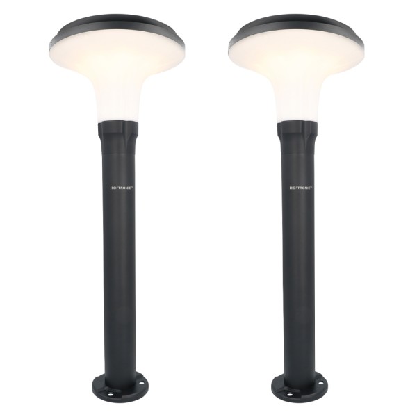 Hoftronic 2x led solar sokkellamp padverlichting l