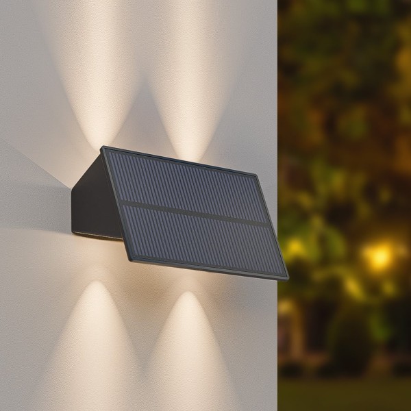 Hoftronic 2x roby solar led wandlamp up downlight 1