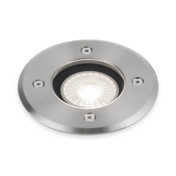 hoftronic 3x maisy dimbare led grondspot rond rvs 19