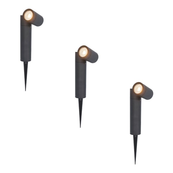 Hoftronic 3x pinero dimbare led prikspots gu10 270