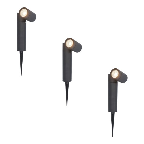 Hoftronic 3x pinero dimbare led prikspots gu10 400