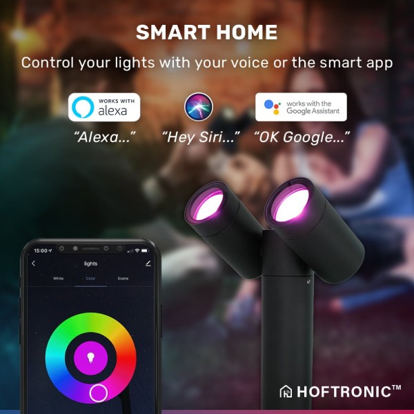 Hoftronic 3x pinero double smart dimbare led priks 7