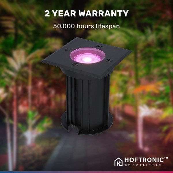 Hoftronic 3x ramsay smart led grondspot vierkant z 7