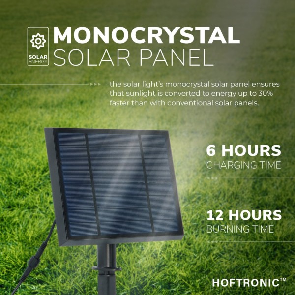 Hoftronic 4x solar led tuinspot bend duo met los z 3