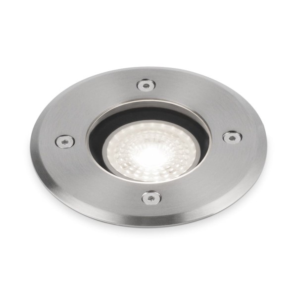 Hoftronic 6x maisy dimbare led grondspot rond rvs 1