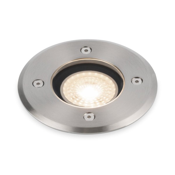 Hoftronic 9x maisy dimbare led grondspot rond rvs 1