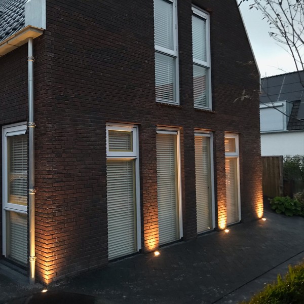 Hoftronic 9x maisy dimbare led grondspot rond zwar 1