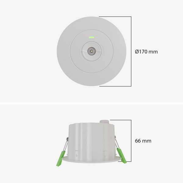 Hoftronic afdekring voor locus led noodverlichting 8