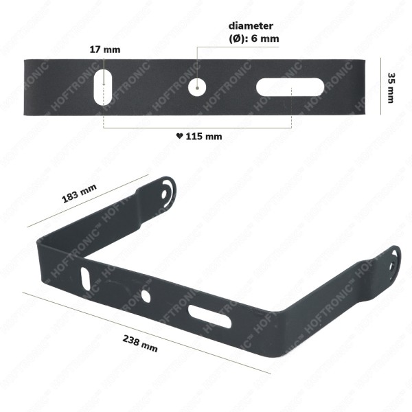 Hoftronic aluminium montagebeugel voor 150 240w ho 3