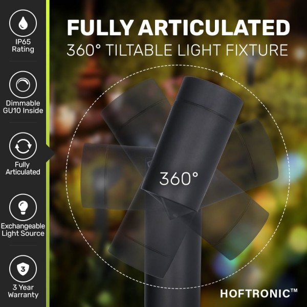 Hoftronic amy led sokkellamp 4000k neutraal wit gu 3