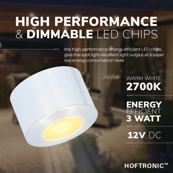 Hoftronic complete set 10x3w dimbare led in opbouw 4