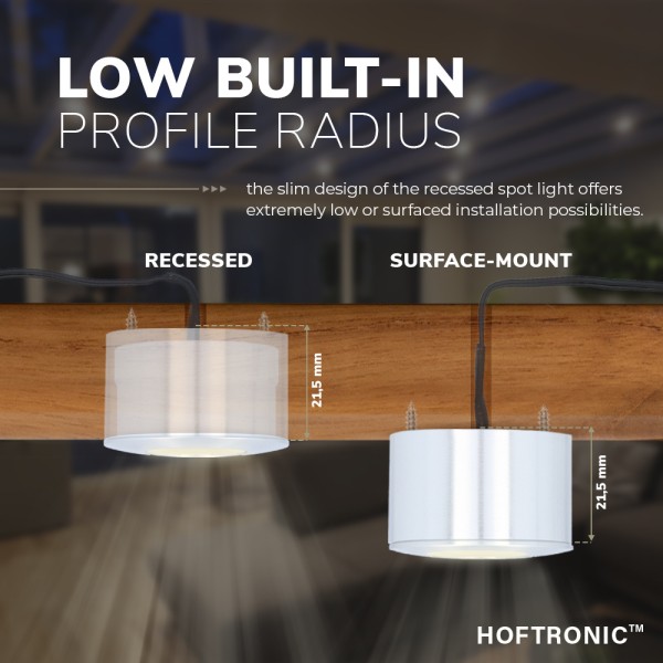 Hoftronic complete set 10x3w dimbare led in opbouw 6