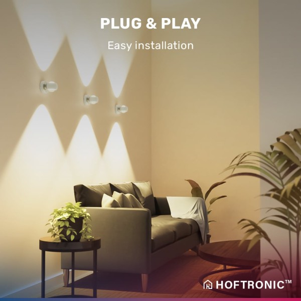 Hoftronic cupo smart wandlamp rgbww wifi bluetooth 6