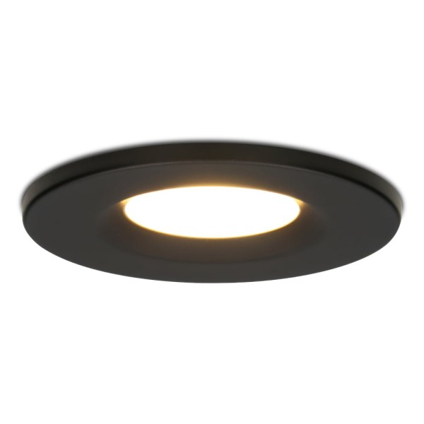 Hoftronic dimbare led inbouwspot zwart venezia 6 w