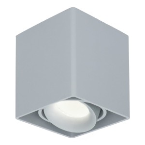 HOFTRONIC Dimbare LED Opbouwspot plafond Esto Grijs incl. GU10 spot 5W 4000K IP20 kantelbaar