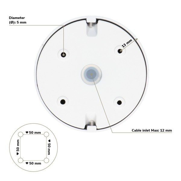 hoftronic dimbare led opbouwspot plafond ray wit i 14