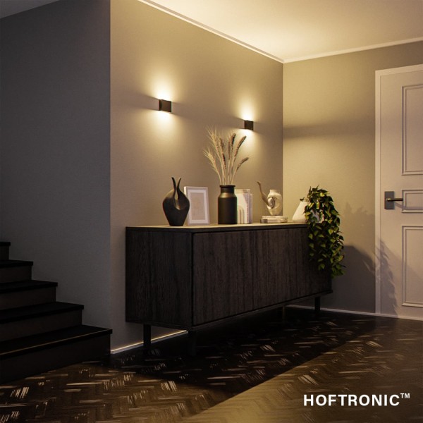 Hoftronic dimbare led wandlamp otis s 7 watt 2700k 2