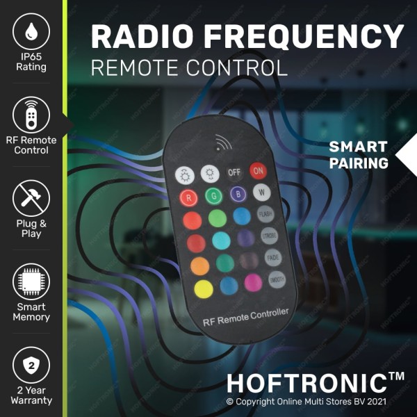 Hoftronic dimmer led strip rgb plug play incl rf a 2