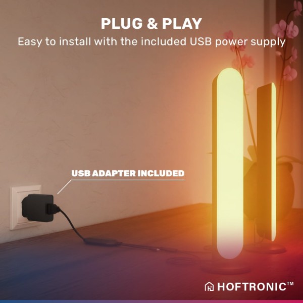 Hoftronic double radiance led bar rgb flow color l 7