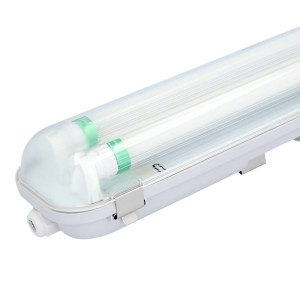 HOFTRONIC Dubbel LED TL Armatuur 60 cm IP65 T8 3000K 9W 2880lm 160lm/W incl. flikkervrije LED buizen Koppelbaar