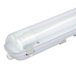 HOFTRONIC Dubbel LED TL Armatuur 60 cm IP65 T8 6000K 9W 1980lm 110lm/W incl. flikkervrije LED buizen Koppelbaar