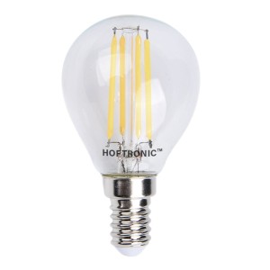 Hoftronic e14 led filament – 4 watt 470 lumen – 2700k warm wit licht – kleine fitting – vervangt 40 watt – p45 vorm