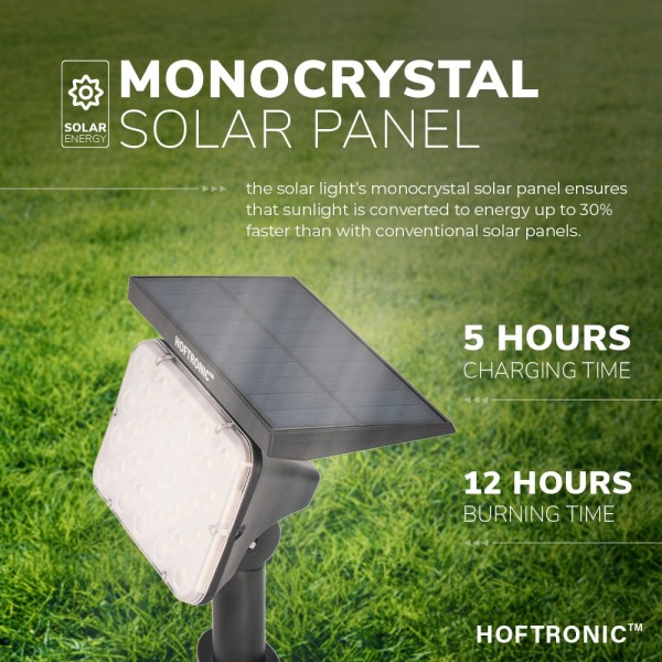 Hoftronic eagle led solar tuinspot dual color ip65 3