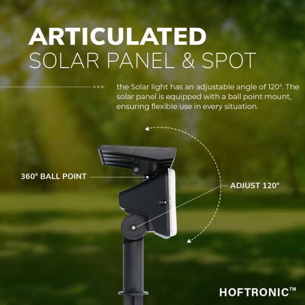 Hoftronic eagle led solar tuinspot dual color ip65 6