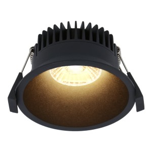 HOFTRONIC Finn Dimbare LED inbouwspot – 10 Watt – Plafondspot – 2700K warm wit – 900 Lumen – Binnen & buiten – Verzonken spot – Zwart