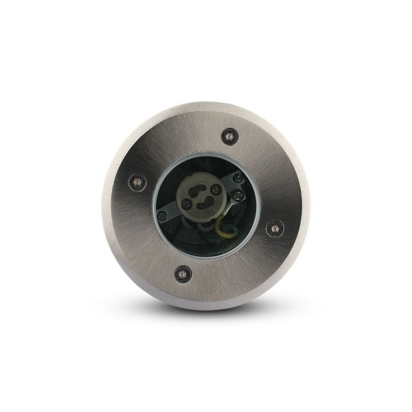 Hoftronic grondspot rvs rond 5w 4000k ip65 waterdi 5