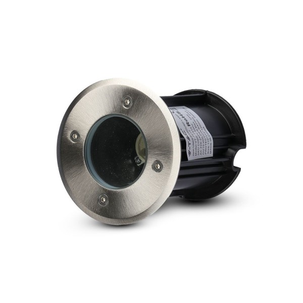 Hoftronic grondspot rvs rond 5w 4000k ip65 waterdi 6