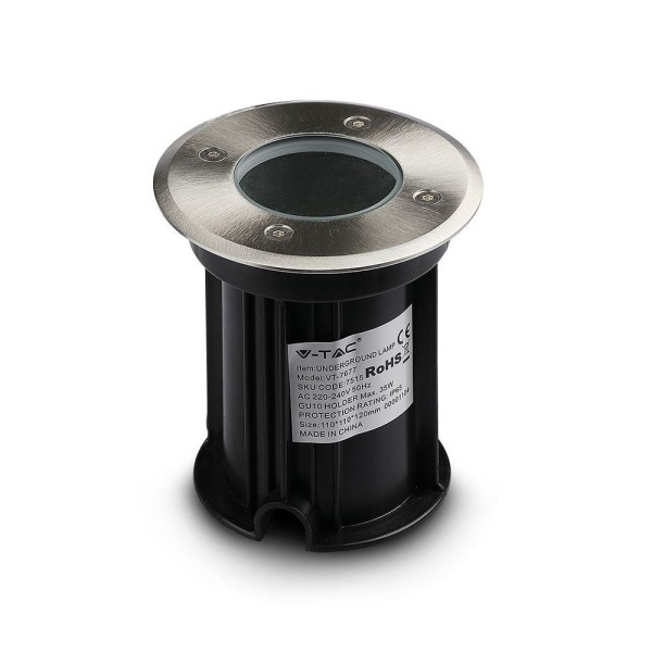 Hoftronic grondspot rvs rond 5w 4000k ip65 waterdi