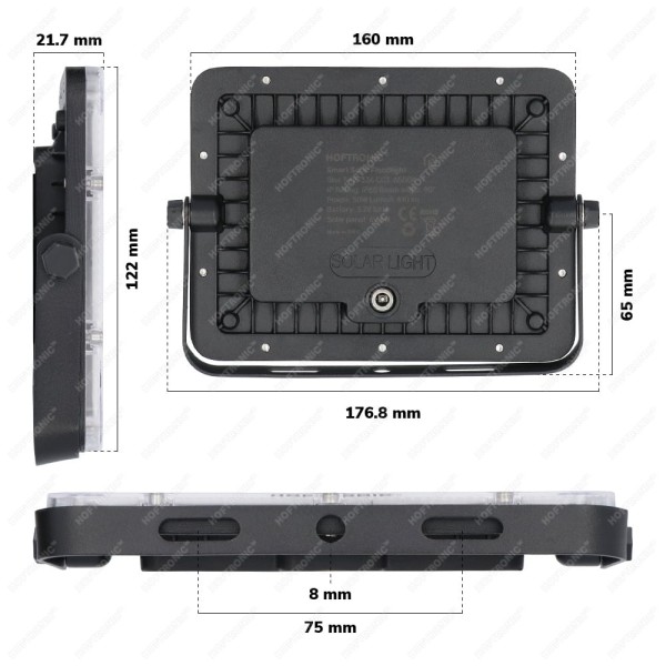 Hoftronic helios smart solar led breedstraler verv 8