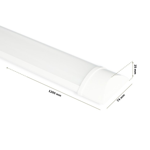 Hoftronic led batten 120 cm 40w 4000k 4800lm 120lm 8