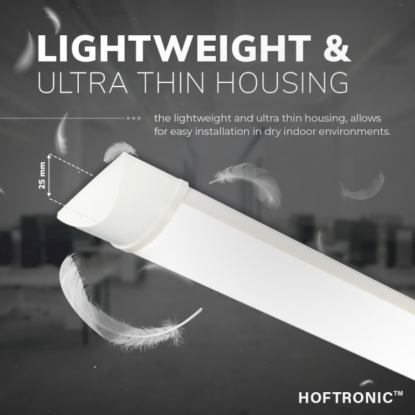 Hoftronic led batten 120 cm 40w 6400k 4800lm 120lm 5