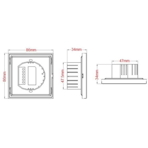 hoftronic led dimmer draadloos 24ghz opbouw ip20 3