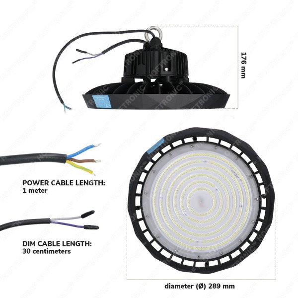 Hoftronic led high bay saturn 90w 120 ip65 dimbaar 8