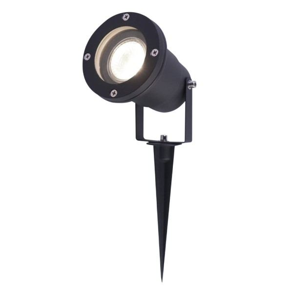 Hoftronic led prikspot zwart sydney aluminium 5w 4