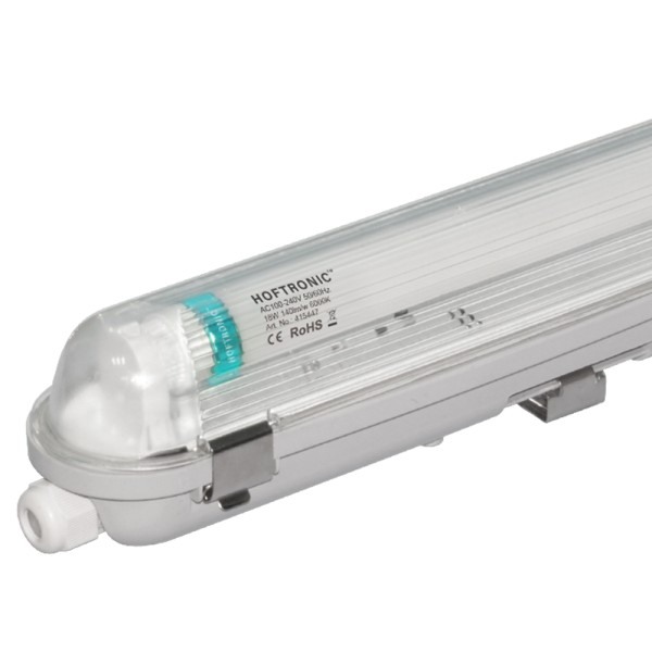 Hoftronic led t8 tl armatuur ip65 120 cm 6000k 18w 27