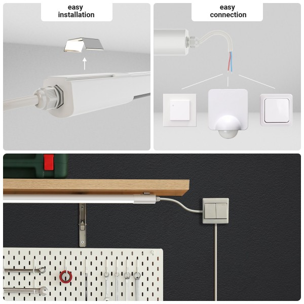 Hoftronic led tl armatuur 150 cm r serie tri proof 16