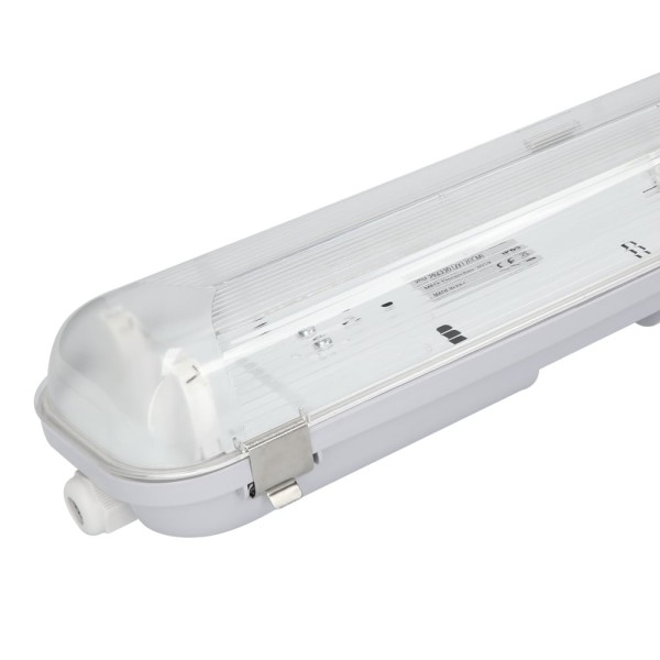 Hoftronic led tl armatuur ip65 120 cm rvs clips ko 6