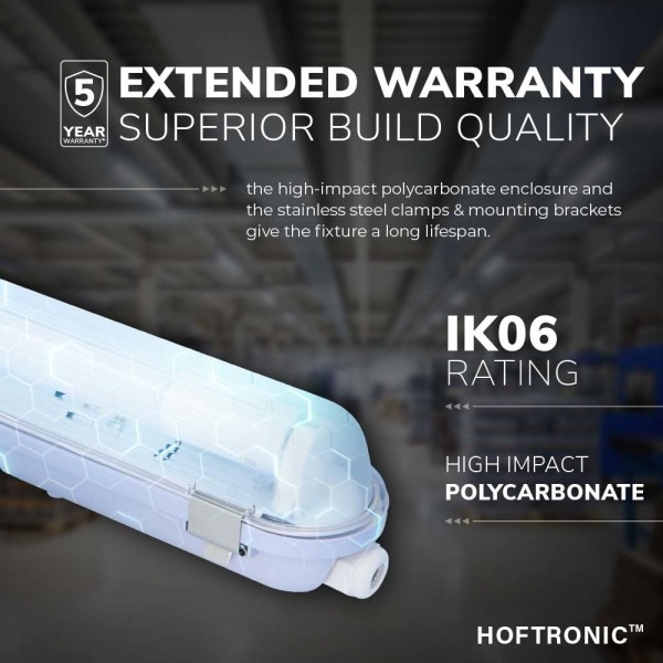 Hoftronic led tl armatuur ip65 150 cm koppelbaar 4 4