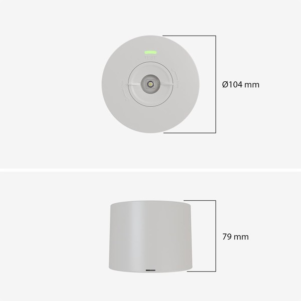 Hoftronic locus led noodverlichting downlight wit 16