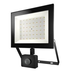 HOFTRONIC Lumos LED Breedstraler met bewegingssensor en schemerschakelaar – 50W 4770lm – 6500K – IP65 – vervangt 250W – 2 jaar garantie