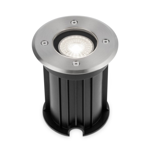 Hoftronic maisy dimbare led grondspot rond rvs 600