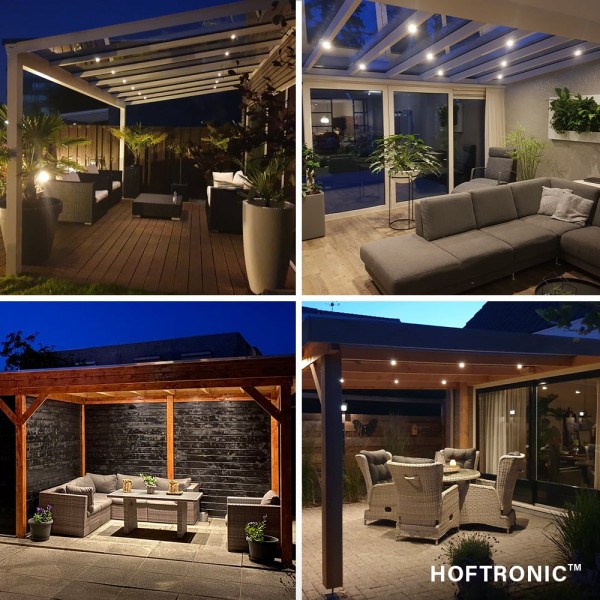 Hoftronic milano 6x inbouwspots veranda dimbaar le 11