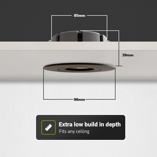 Hoftronic napels led inbouwspot extra plat 8w 570l 16